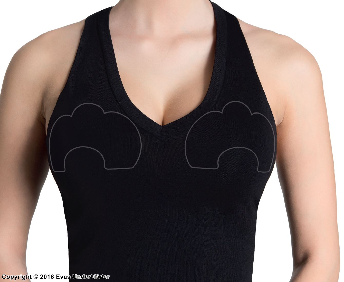Self-adhesive bra patch, 2 pairs (4 pcs)